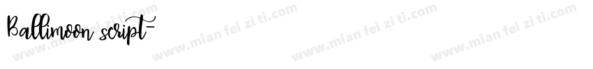 Ballimoon script字体转换
